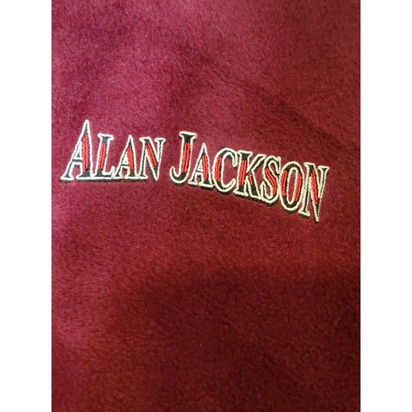 Alan Jackson Fan Pull Over River's‎ End Fleece Pull Over Size Men's Medium - Picture 6 of 6